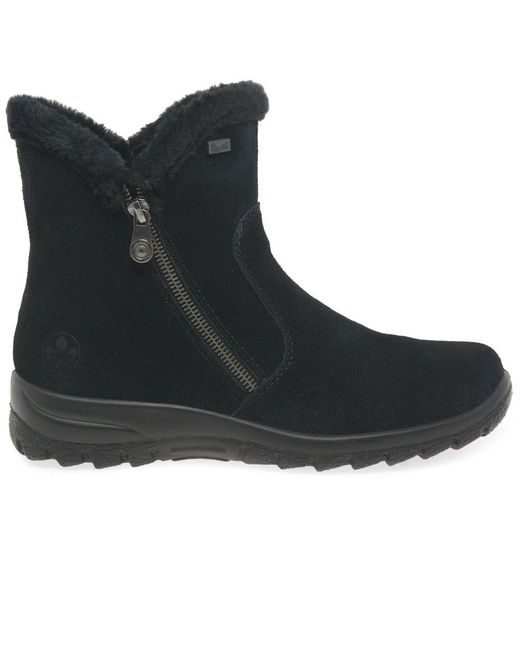 Rieker Black Everest Ankle Boots