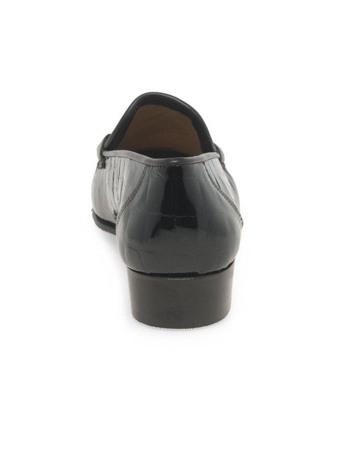 Charles Clinkard Black Raise Tassel Moccasins