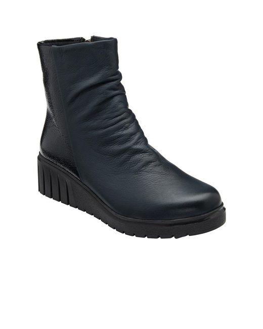 Lotus Blue Adlee Ankle Boots