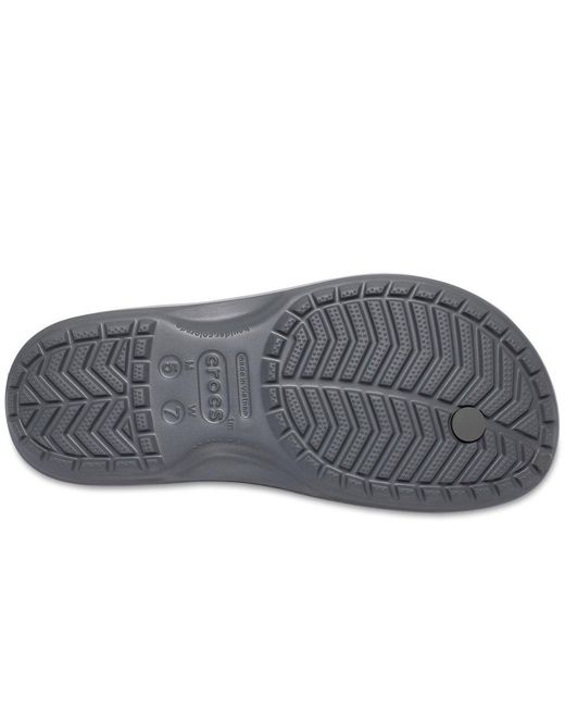 CROCSTM Gray Crocband Flip Toe Post Sandals for men