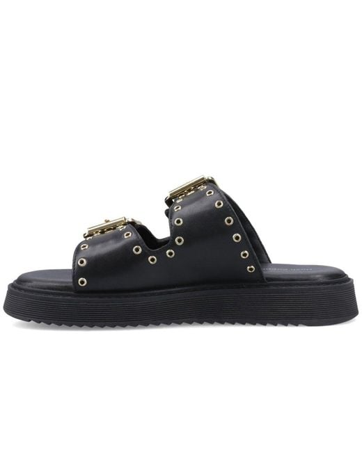Hush Puppies Black Christine Mules