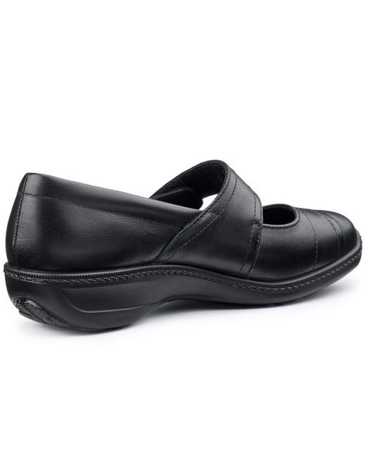 Hotter Black Charity Mary Jane Shoes