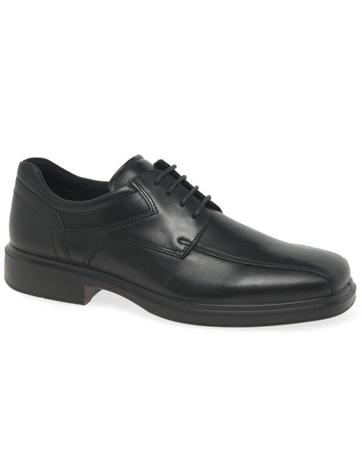 Ecco Black Helsinki 2 Bike Toe Tie Shoe Size for men