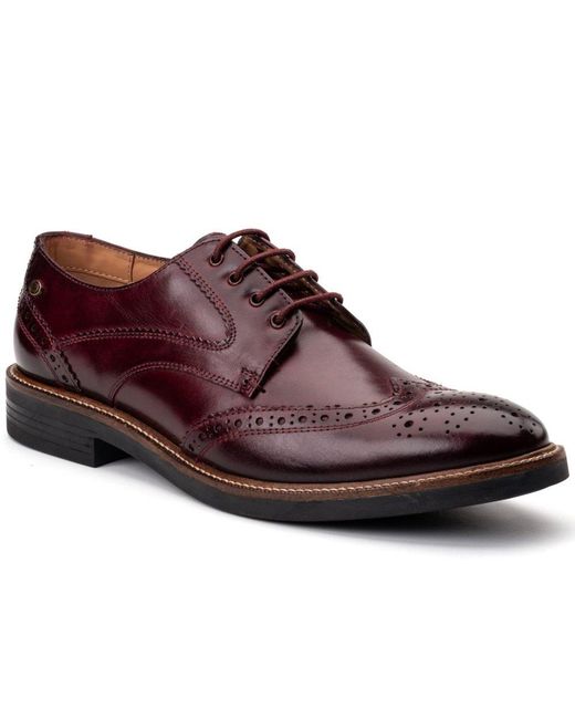 Base London Brown York Brogues for men