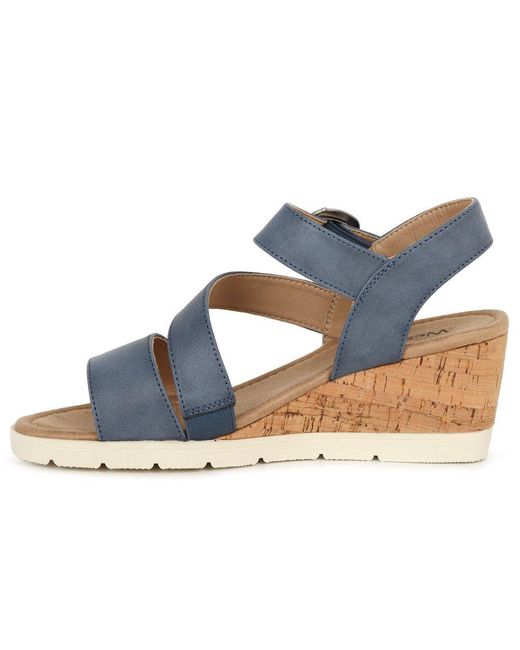Westland Blue Eloise 01 Wedge Heel Sandals