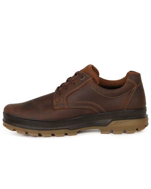 Ecco Brown Rugged Track Walking Shoes for men