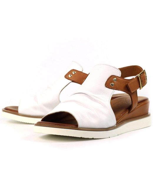Lunar (GRS) Brown Steffi Wedge Sandals
