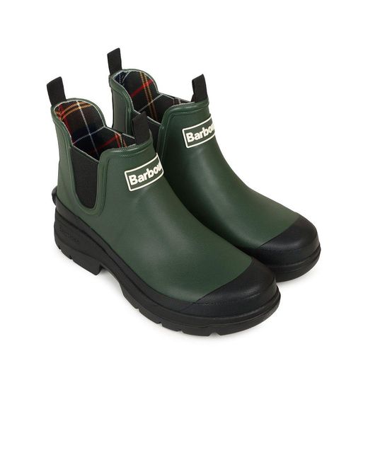 Barbour Green Nimbus Ankle Wellingtons