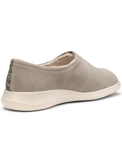 Hotter Gray Wrap Slippers