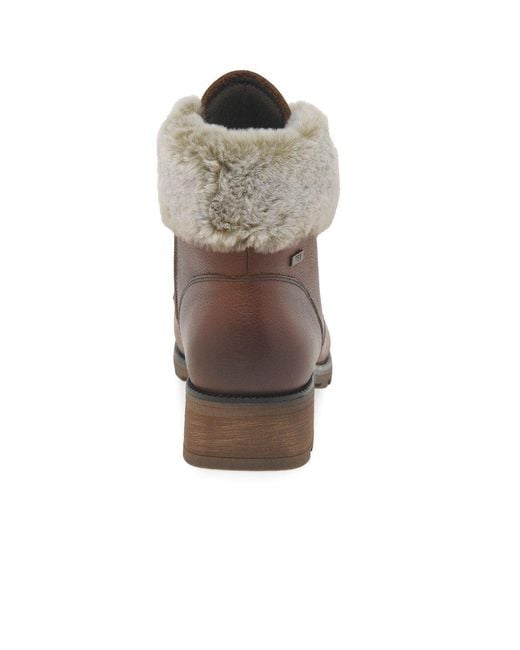 Caprice Brown Heather Ankle Boots