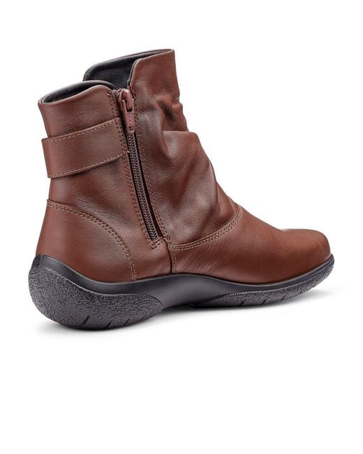 Hotter Brown Rumour Ankle Boots