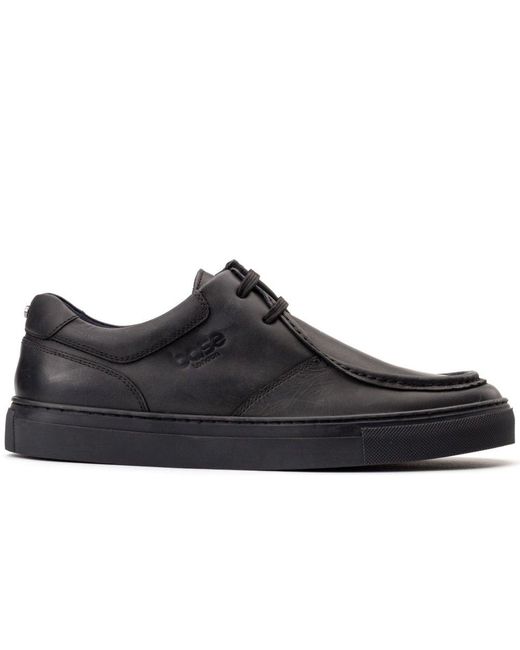 Base London Black Dalston Wallabe Shoes for men