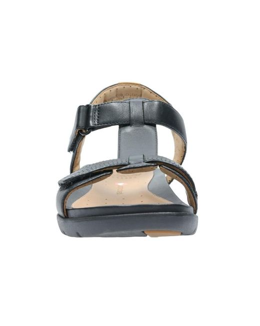 clarks black sandals wide fit