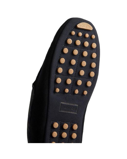 Hunter Blue Moccassin Slippers for men