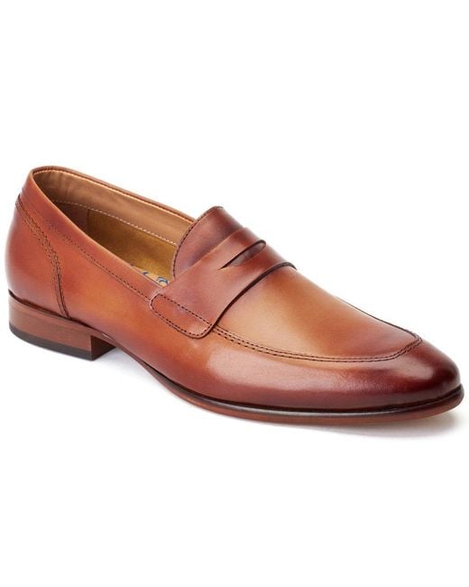 Base London Brown Bruno Penny Loafer for men
