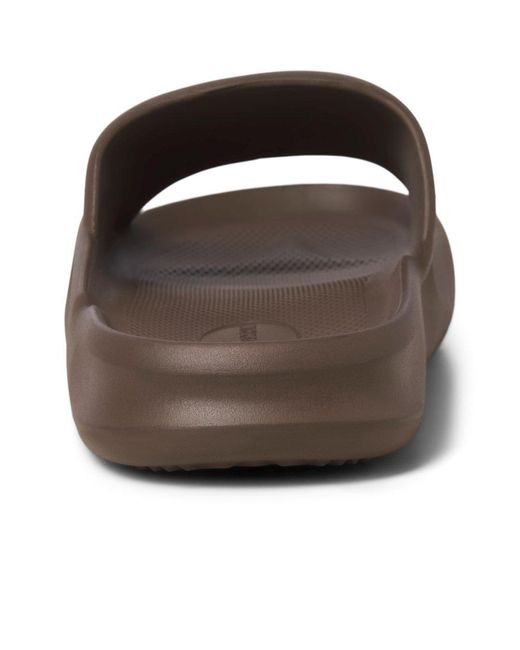 Jack & Jones Brown Jack &Amp; Jones Status Moulded Slider Sandals for men