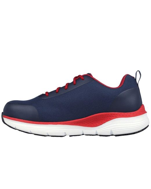 Skechers Blue Arch Fit Sr Ringstap Safety Trainers for men