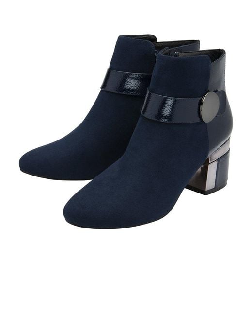 Lotus Blue Kirsty Ankle Boots