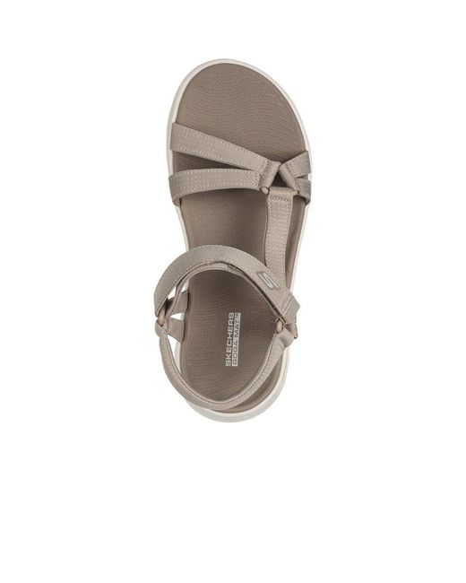 Skechers Gray Go Walk Flex Sublime Sandals