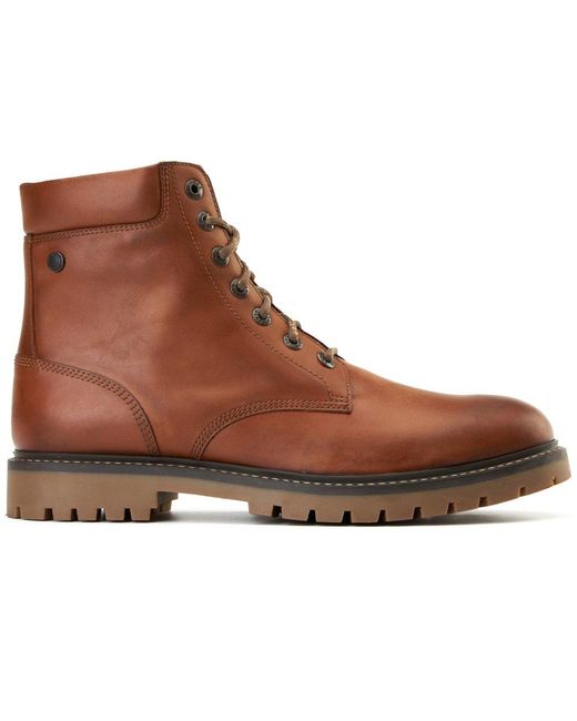 Base London Brown Nickel 7 Eyelet Boots for men