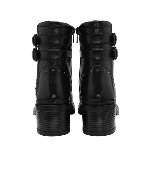 Lotus Black Parton Ankle Boots