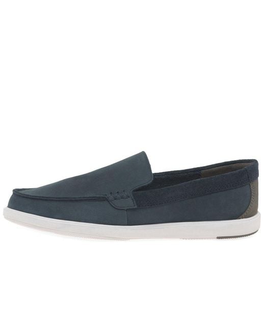 Clarks Blue Bratton Loafers for men