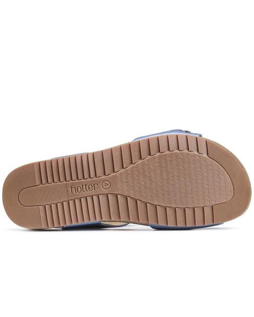 Hotter Blue Tourist Ii Wide Fit Sandals