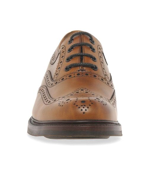 Loake Brown Edward Formal Lace Up Brogues for men