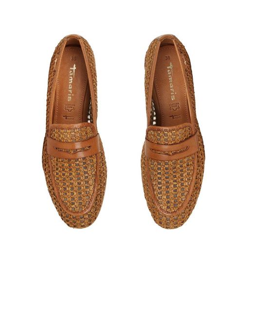 Tamaris Brown Chanty Loafers