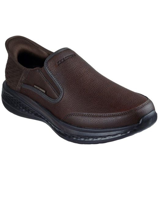 Skechers Brown Slade Cooper Trainers for men