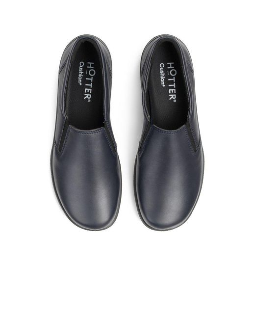 Hotter Blue Glove Ii Extra Wide Fit Slip On Shoes