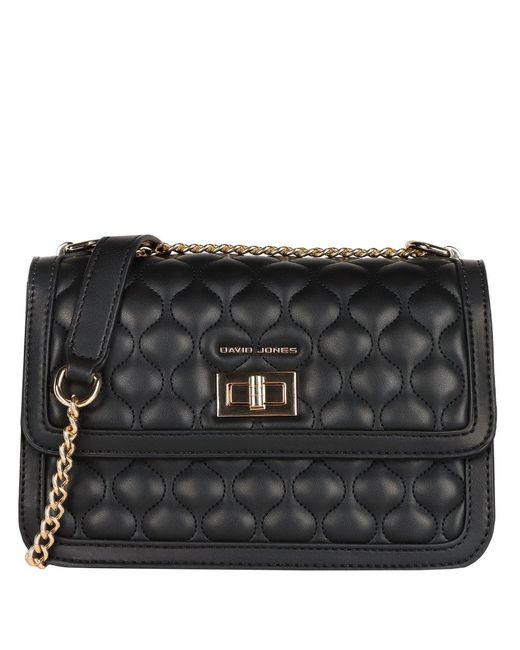David Jones Black Sheila Shoulder Bag