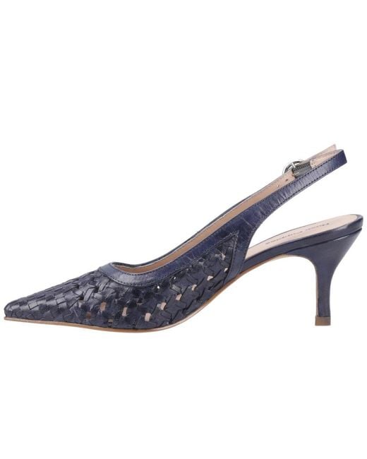 Hush Puppies Blue Dalia Kitten Slingback Court Shoes