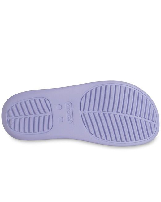 CROCSTM Blue Getaway Platform Flip Toe Post Sandals