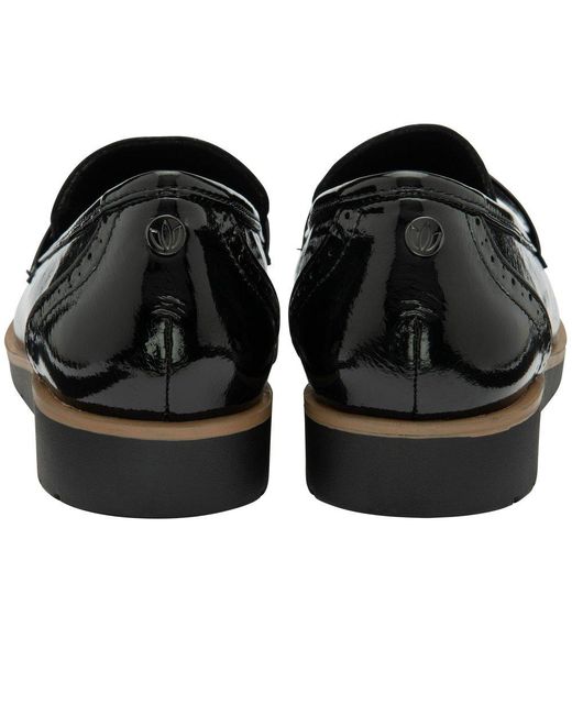 Lotus Black Cambridge Loafers