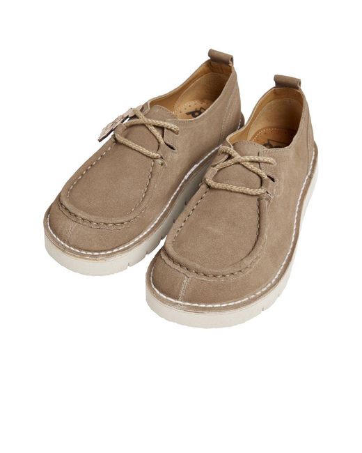 Pod Brown Dusty Lace Up Moccasins
