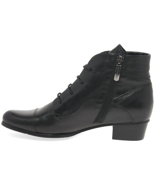 Regarde Le Ciel Black Stefany 123 Victorian Ankle Boots