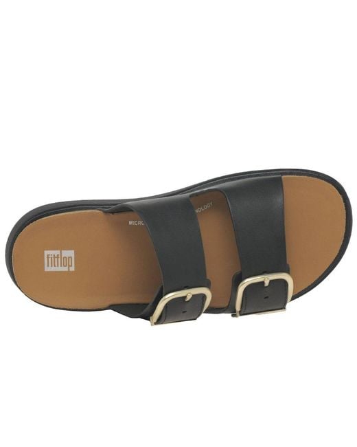 Fitflop Metallic Gen-Ff Two Bar Buckle Slide Sandals