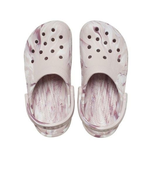 CROCSTM Pink Classic Marbled Clogs