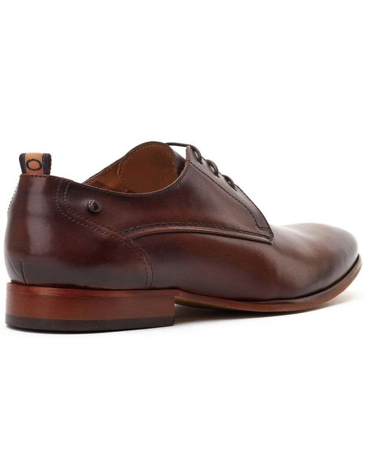 Base London Brown Gambino Xl Derby Shoes for men
