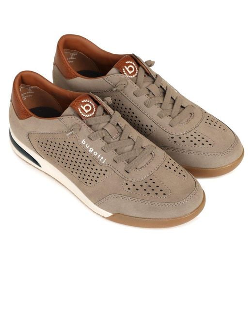 Bugatti Gray Treble Trainers for men