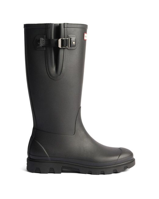 Hunter Black Field Downpour Wellingtons