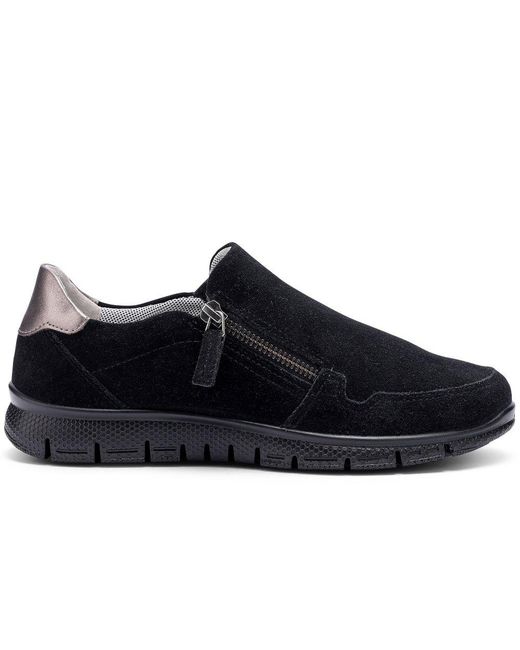 Hotter Black Skyla Trainers