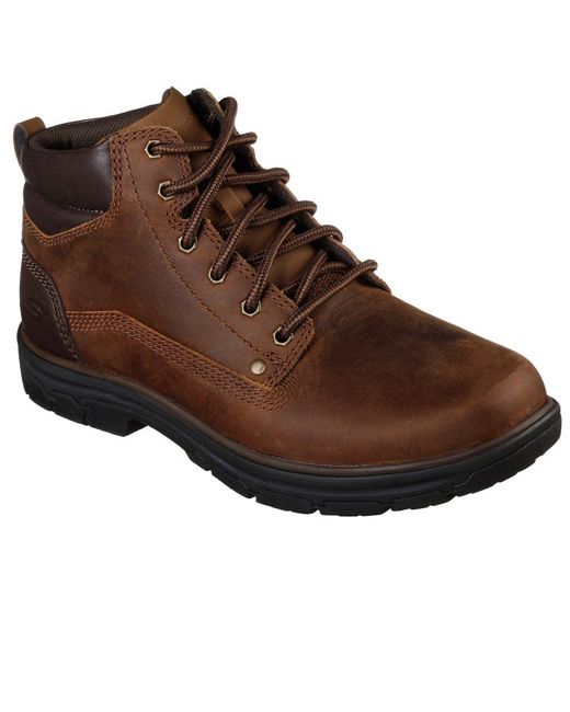 Skechers Brown Segment Garnet Mens Casual Boots for men