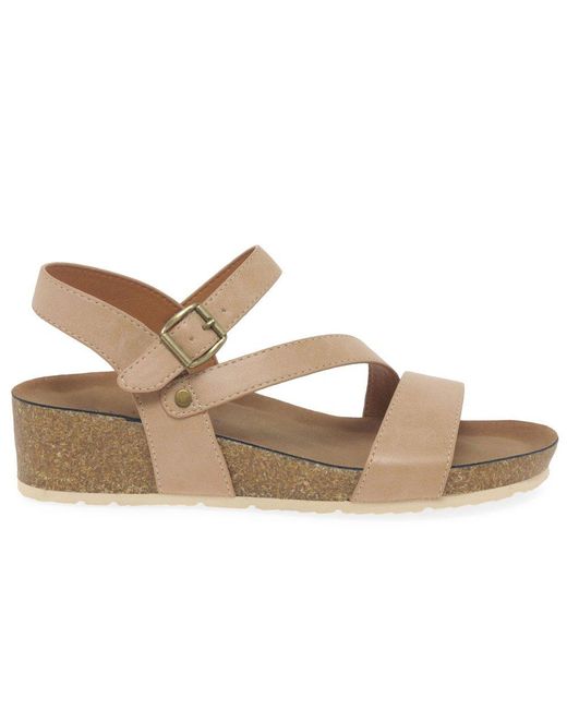 Lunar Blue Cluster Wedge Sandal
