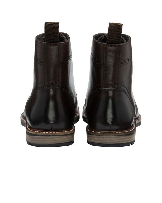 Frank Wright Brown Corby Brogue Boots for men