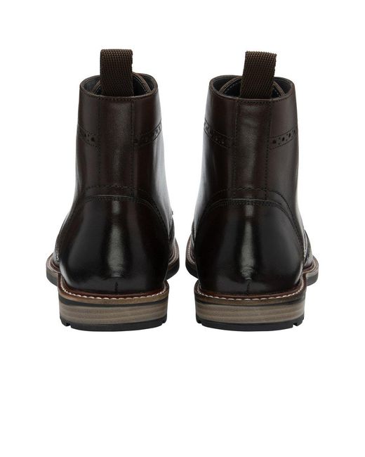 Frank Wright Brown Corby Brogue Boots for men