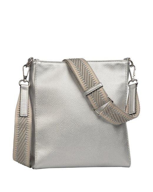 Gabor Gray Silena Cross Messenger Bag