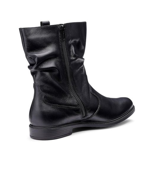 Hotter Black Irving Boots