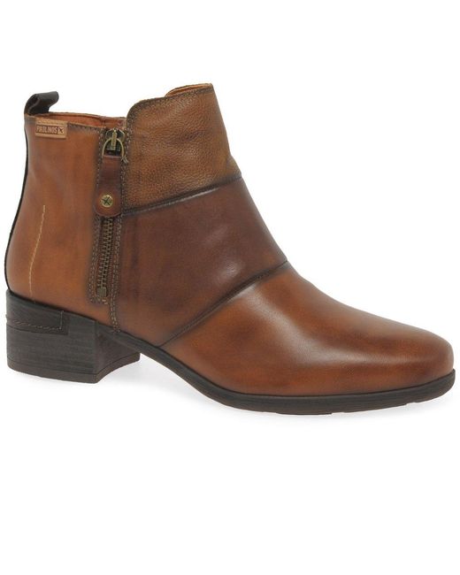 Pikolinos Brown Malina Ankle Boots